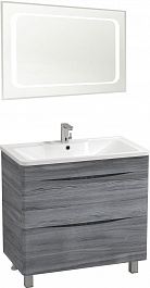 Водолей Мебель для ванной Adel 90 лиственница структурная контрастно-серая – фотография-1